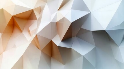 Fototapeta premium Minimalist modern minimal geometric background with subtle polygonal shapes in neutral colors, modern theme, calming, clean design backdrop