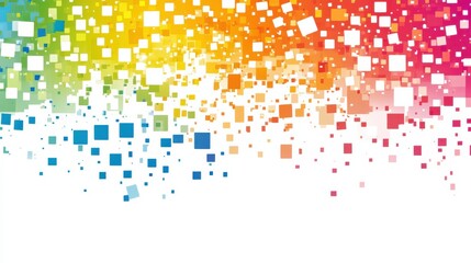 Colorful Abstract Background with Blurred Squares and Gradient Effects