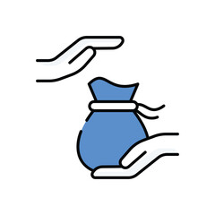 Loan vector icon stock illustration 