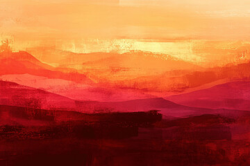 Fototapeta premium sunset in the mountains