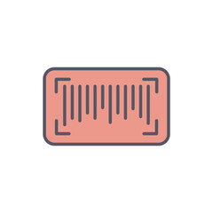 Barcode  vector icon stock illustration