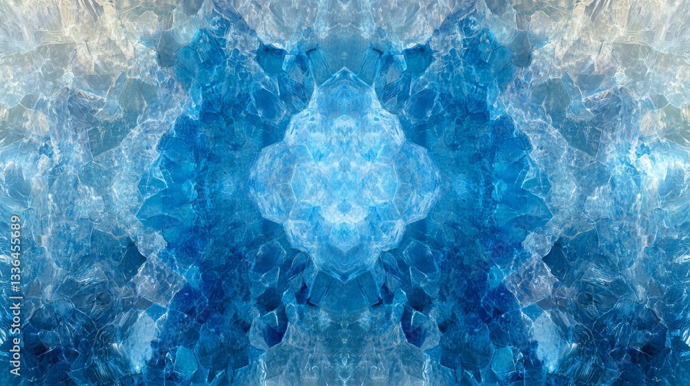 Poster exploring abstract hexagon patterns digital realm graphic art virtual environment close-up gigapixel