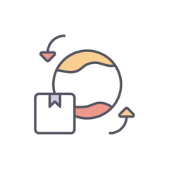 free Shipping vector icon stock illustration