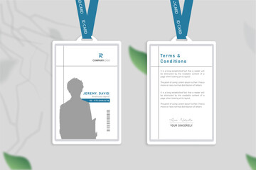 Minimal elegant ID card for your company