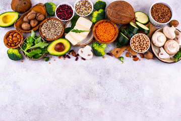 Vegan keto products. Ketogenic plant-based food