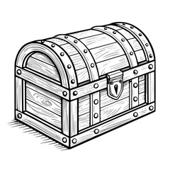 treasure chest vector
