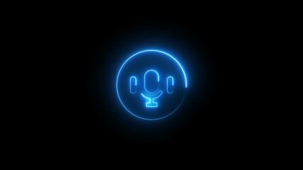  Microphone record concept.