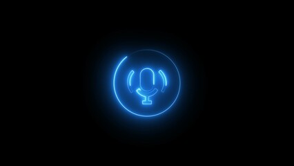  Microphone record concept.