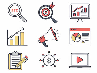 Set of Marketing and Business Icons
