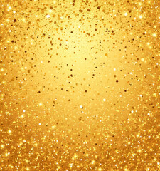 Sparkling Golden Glitter Texture Background