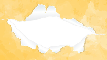 Obraz premium 穴の空いた紙、背景フレーム、水彩カラー