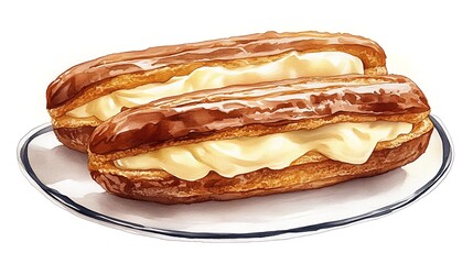 Delicious Cream Filled Pastry Delights
