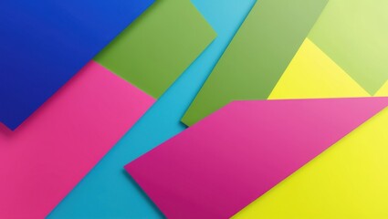 Obraz premium Vibrant Geometric Shapes in Bold Colors