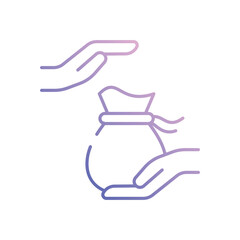 Loan vector icon stock illustration 