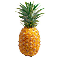 Fototapeta premium [Transparent Background PNG]Fresh Pineapple on White Background