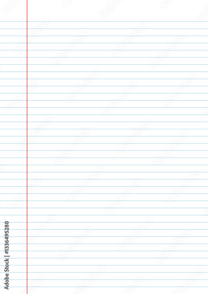 Aufkleber notebook paper background. lined notebook paper