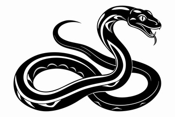 python line art silhouette vector illustration