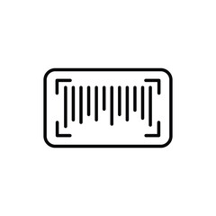 Barcode  vector icon stock illustration