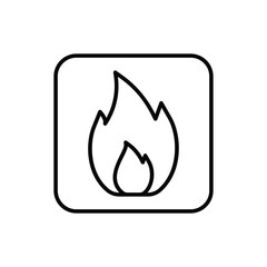Fire  vector icon stock illustration