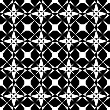 black and white geometric seamless pattern star wallpaer element textile vinteg pattern .