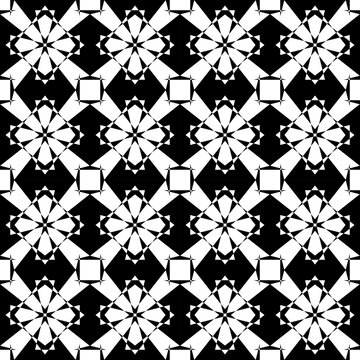black and white geometric seamless pattern star wallpaer element textile vinteg pattern .