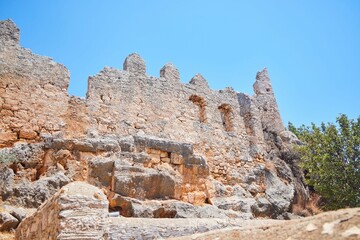 The medieval fortress of Simena. Turkey, Kekova