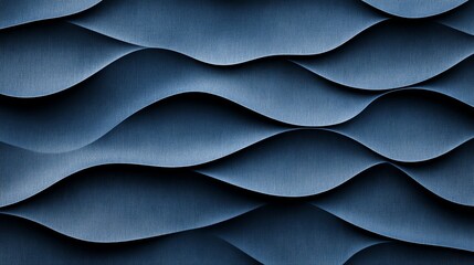 Obraz premium Dark blue seamless geometric texture with subtle metallic reflections