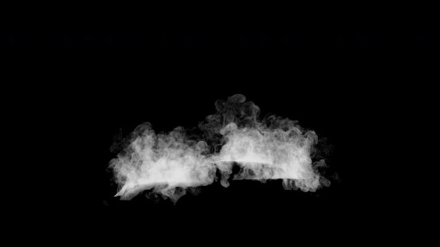 Seamless loop 3D animation of realistic car-shaped smoke trail on transparent alpha background. Perfect for vehicle VFX, crash scenes, fire aftermaths, or cinematic overlays. 4K.