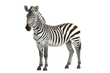 Fototapeta premium zebra on a transparent background