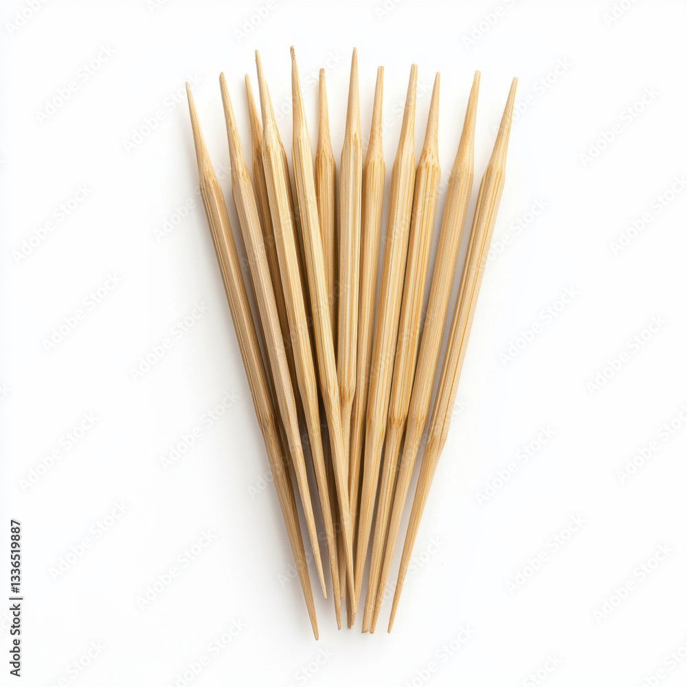 Aufkleber a collection of bamboo sticks perfectly arranged for creative culinary use in a minimalist setting w