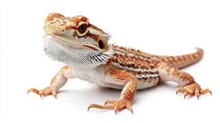 Obraz premium bearded, dragon, reptile, lizard, exotic, pet, scales, spiky, wildlife, nature, desert, habitat, basking, omnivore, terrarium, cold-blooded, agile, claws, tongue, eyes, camouflage, prehistoric, unique