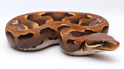 Obraz premium boa, constrictor, snake, reptile, wildlife, predator, nature, large, powerful, exotic, tropical, scales, muscular, coiled, rainforest, jungle, camouflage, slithering, non-venomous, constriction, 