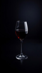 Single Glass of Red Wine