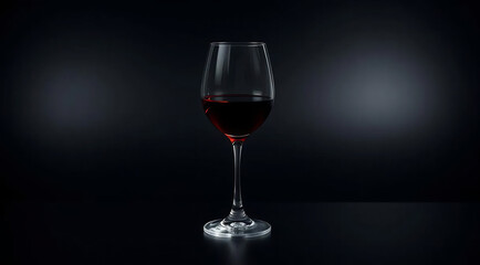 Single Glass of Red Wine