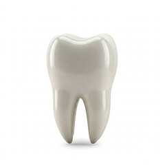 tooth on white background