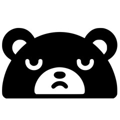 Sleepy bear silhouette