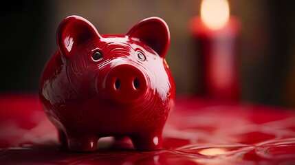Piggy bank with scattered coins, reflecting financial literacy, economic planning, and responsible money-saving habits, perfect for finance-related content, comic-style artwork