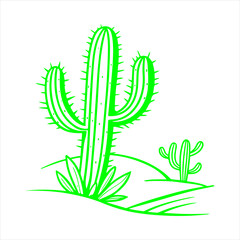 cactus icon with cactus logo