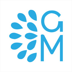 gm letter logo with gm letter icon