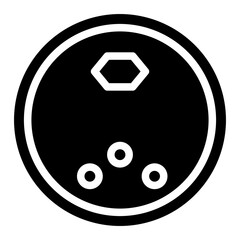 Fototapeta premium Vacuum Cleaner Robotic Glyph Icon