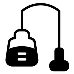 Washing Vacuum Cleaner Glyph Icon