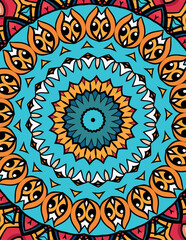 Vibrant Mandala Design with Intricate Patterns