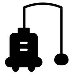 Washing Vacuum Cleaner Glyph Icon