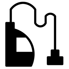 Washing Vacuum Cleaner Glyph Icon