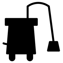 Washing Vacuum Cleaner Glyph Icon