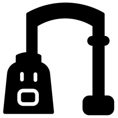 Washing Vacuum Cleaner Glyph Icon