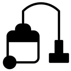 Washing Vacuum Cleaner Glyph Icon