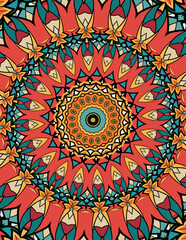 Intricate Mandala Pattern with Geometric pattern