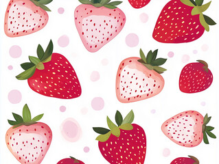 strawberry seamless pattern