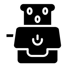 Toaster Bread Tool Glyph Icon